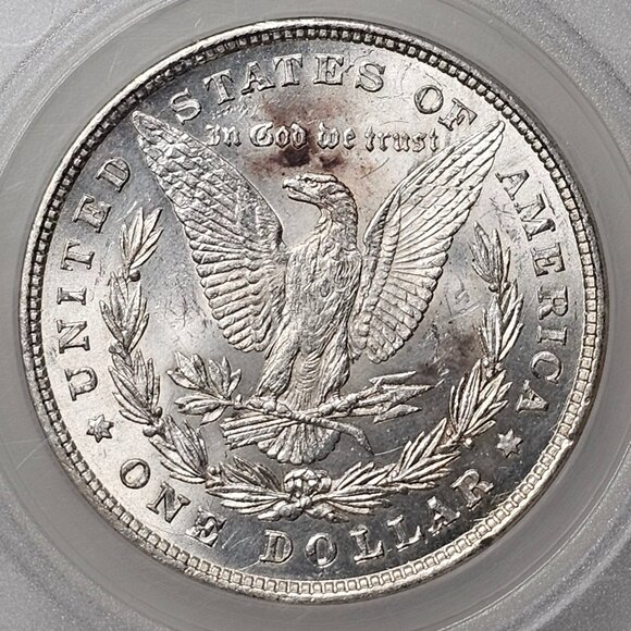 1878 8 TF Tail Feathers Morgan Silver Dollar - SEGS Graded MS62 - RARE - Toning - Picture 4 of 6